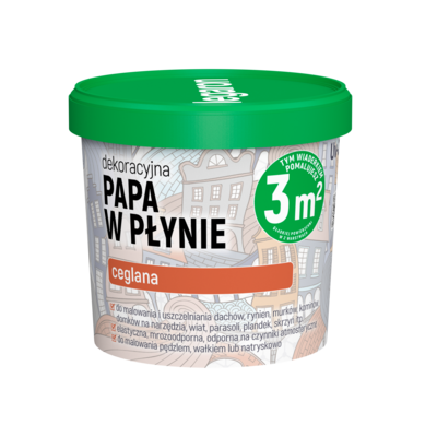 Dekoracyjna papa w płynie ceglana Uv-213 1 l Megaron