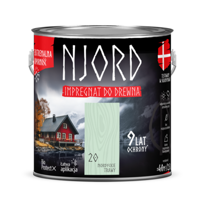 Impregnat do elewacji Njord drewnianych nordyckie trawy 2,5 l LuxDecor