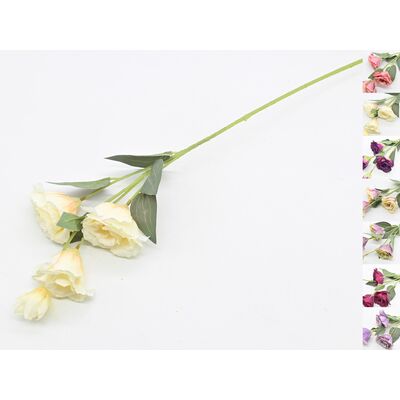Eustoma sztuczna gałązka  70 x 16 cm