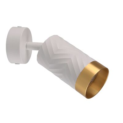 Lampa ścienno-sufitowa ARRAS 1 biało-złota GU10