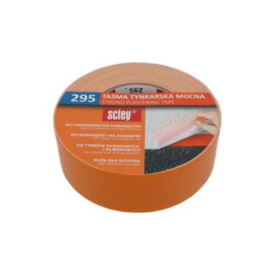 Taśma tynkarska mocna seria 295, 48 mm x 50 m pomarańczowa