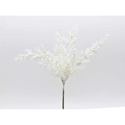Gałązka ozdobna 32 cm biała