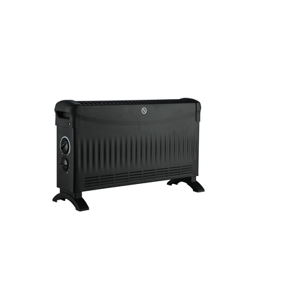 Grzejnik konwektorowy 2000 W z nadmuchem czarny
