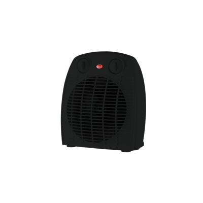 Termowentylator z termostatem 2000 W czarny