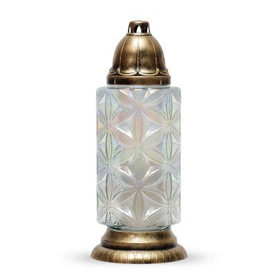 Znicz 13 x 36 cm 75 h 230 g  złoty