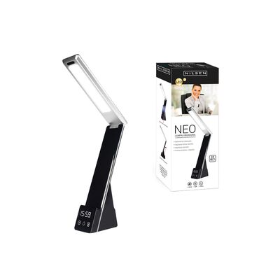 Lampka biurkowa LED Neo Wireless 26 x 27 x 5,5 cm czarna