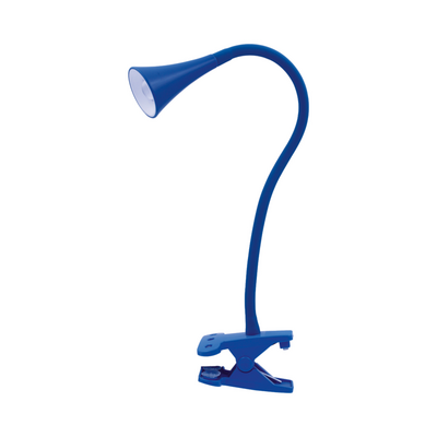 Lampka biurkowa LED z klipsem Happy Clips 9 x 50 cm niebieska