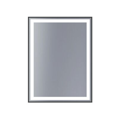 Lustro Argo 2 60 x 80 cm z oświetleniem czarne