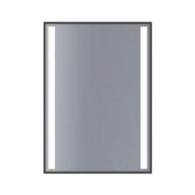 Lustro Argo 50 x 70 cm z oświetleniem czarne