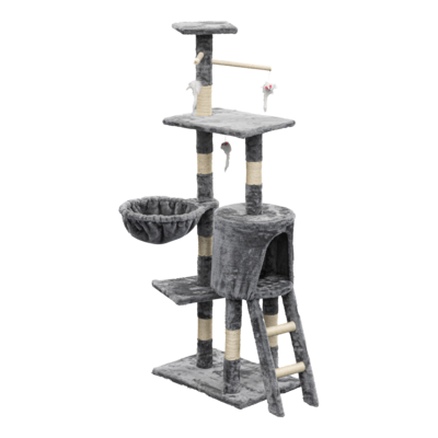 Drapak dla kota 49 x 35 x 136 cm szary