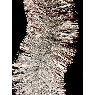 Łańcuch choinkowy grubo cięty 200 x 7 cm srebrny