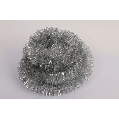 Łańcuch choinkowy 200 x 10 cm srebrny