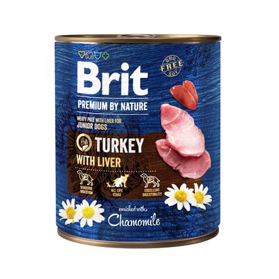 Karma mokra dla psa PREMIUM BY NATURE 800 g TURKEYLIVER Brit