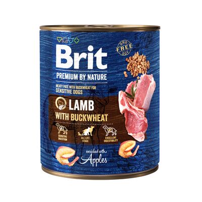 Karma mokra dla psa PREMIUM BY NATURE 800 g LAMBBUCKWHEAT Brit