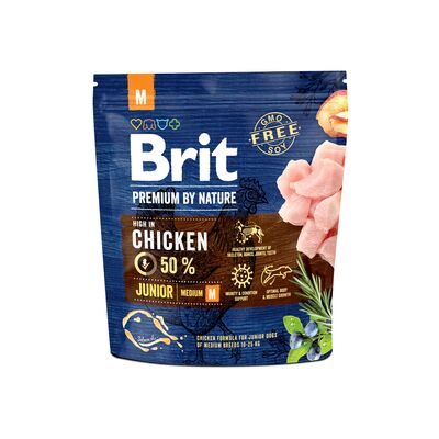 Karma sucha dla psa PREMIUM BY NATURE Junior M 1 kg Brit