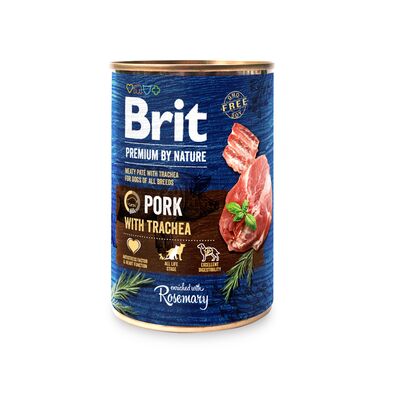 Karma mokra dla psa PREMIUM BY NATURE 400 g PORKTRACHEA Brit