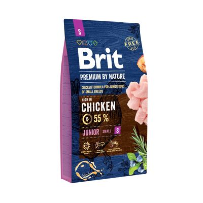 Karma sucha dla psa PREMIUM BY NATURE Junior S 8 kg Brit
