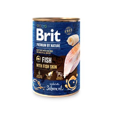 Karma mokra dla psa PREMIUM BY NATURE 400 g FISHFISH SKIN Brit
