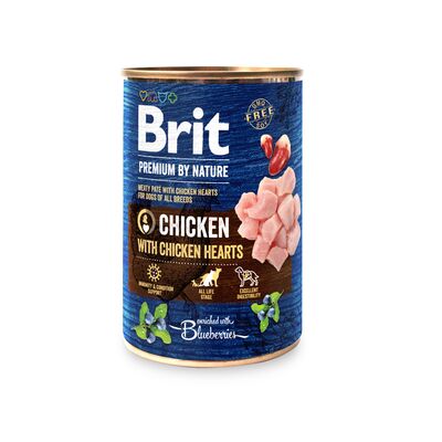 Karma mokra dla psa PREMIUM BY NATURE 400 g CHICKENHEARTS Brit
