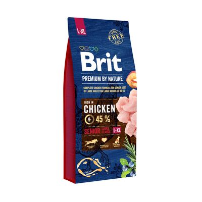 Karma sucha dla psa PREMIUM BY NATURE Senior L+XL 15 kg Brit