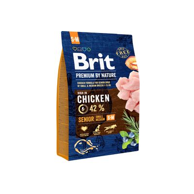 Karma sucha dla psa PREMIUM BY NATURE Senior S+M 3 kg Brit