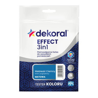 Farba plamoodporna do wszystkich pomieszczeń EFFECT 3in1 TESTER Niebieski ciemny 0,04 l Dekoral