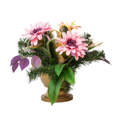 Stroik dekorowany w misie Gerbera mix