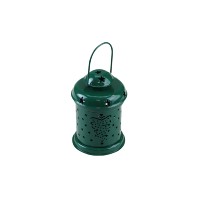 Latarenka metalowa 10 x 14,5 cm zielony