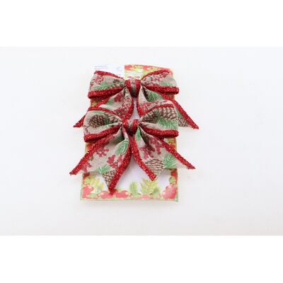Kokarda z brokatem 13 x 15 cm 2 sztuki
