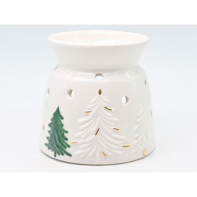 Kominek ceramiczny 10 x 9,5 cm biały