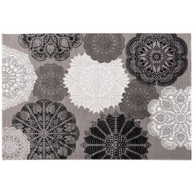 Dywan Toscana 120 x 170 cm koronka szary