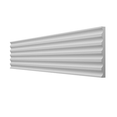 Listwa lamelowa homeme WP125B/12 12,5 x 270 cm biała