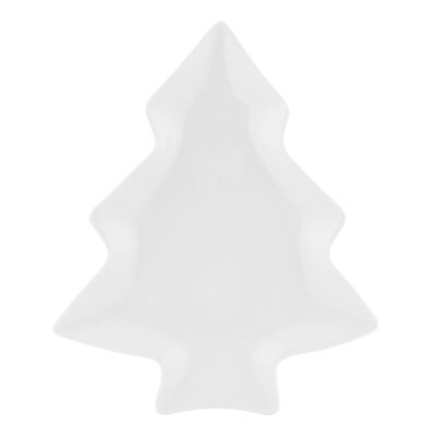 Naczynie choinka 19,7 x 16,7 x 16,4 cm kremowe