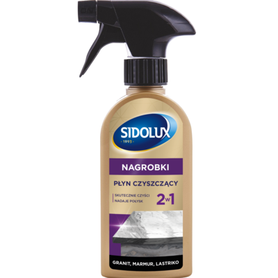 Płyn myjąco-pielęgnujący do nagrobków wykonanych z granitu 250 ml triger SIDOLUX