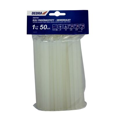 Klej topliwy uniwersalny DED7561 przeźroczysty 1 kg DEDRA