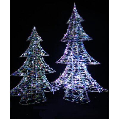 Choinka stojąca 35 LED zimny biały 30 cm