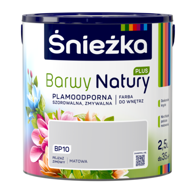 Farba lateksowa Barwy Natury PLUS pejzaż zimowy BP10 2,5 l Śnieżka