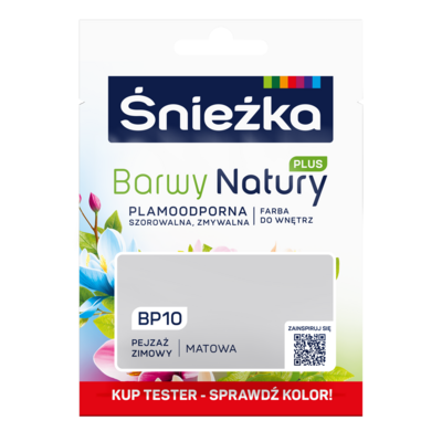 Farba lateksowa Barwy Natury PLUS TESTER pejzaż zimowy BP10 25 ml Śnieżka