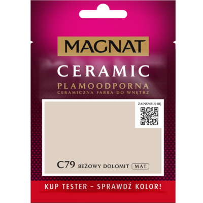 Farba ceramiczna MAGNAT Ceramic TESTER beżowy dolomit C79 30 ml