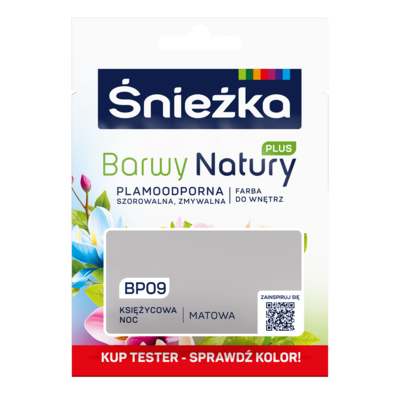 Farba lateksowa Barwy Natury PLUS TESTER księżycowa noc BP09 25 ml Śnieżka