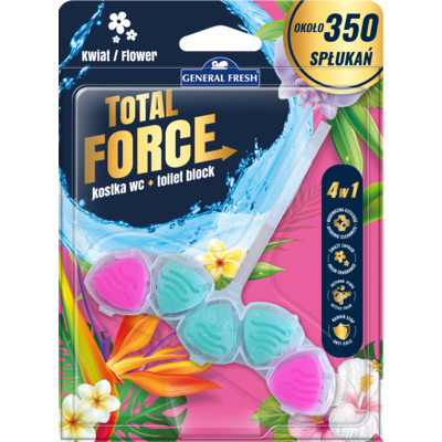 Kostka WC Total Force kwiat