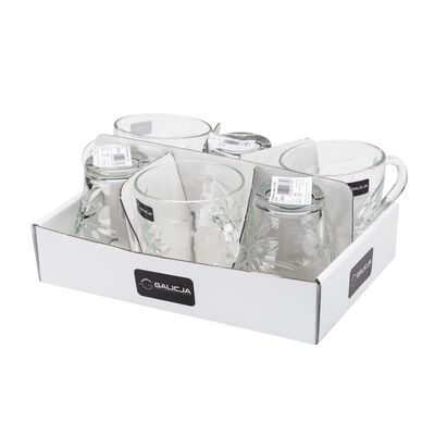 Szklanka z uchem Ellen 250 ml  27760 bezbarwny