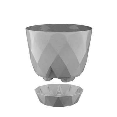 Osłonka z podstawką KARO 27,5 cm 28108 szary