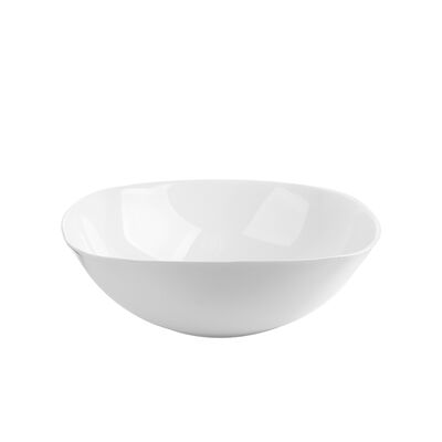 Salaterka szklana White Harmony 22 cm biały