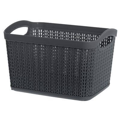 Koszyk prostokątny L 6,6 l Willow 22794 grafit