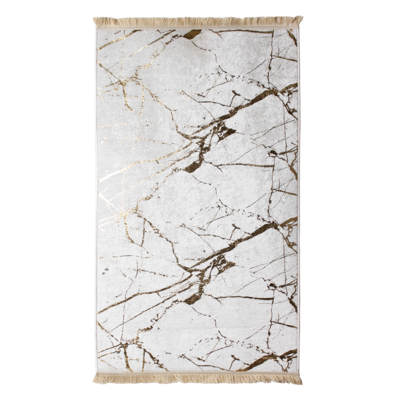 Dywan drukowany Neva petra folia 60 x 100 cm biało-złoty