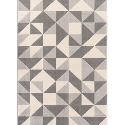 Chodnik Canvas 80 cm trójkąty ivory-szary
