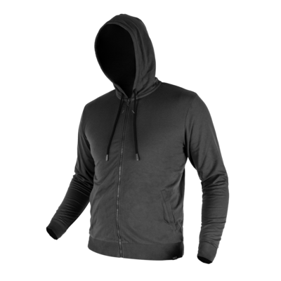 Bluza rozpinana z kapturem Comfort szara rozmiar L