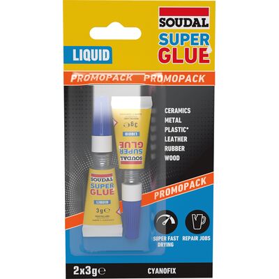Klej Super Glue Liquid 3 g + 3 g