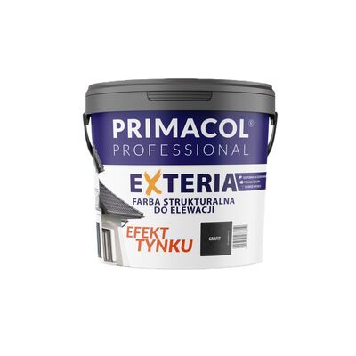 Elewacyjna farba strukturalna Exteria grafitowy 4,5 l